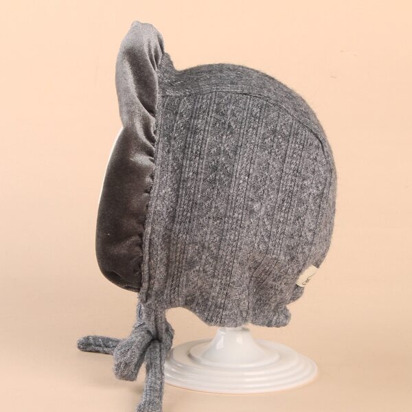 

Baby Simple Knit Hat, Grey