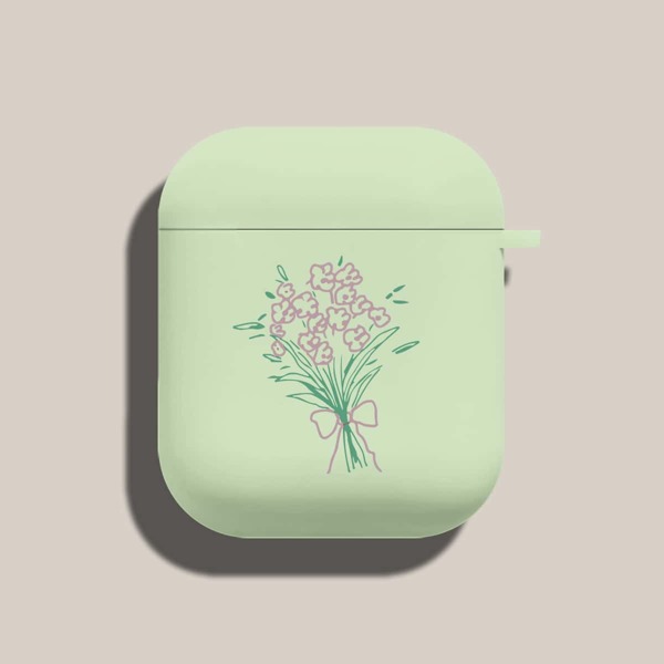 

Flower Pattern Case For AirPods, Green