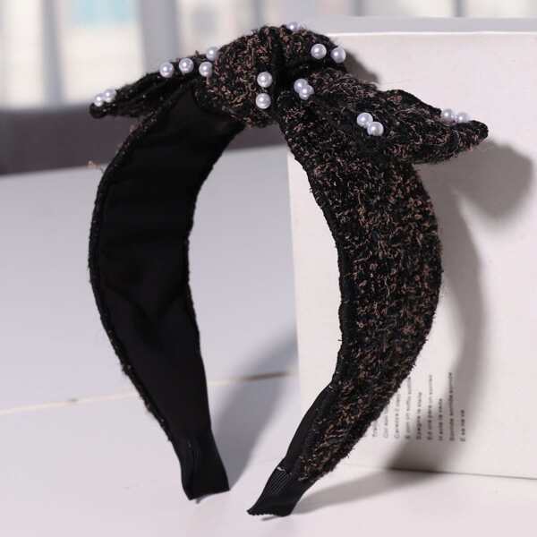 

Bow Decor Headband, Black