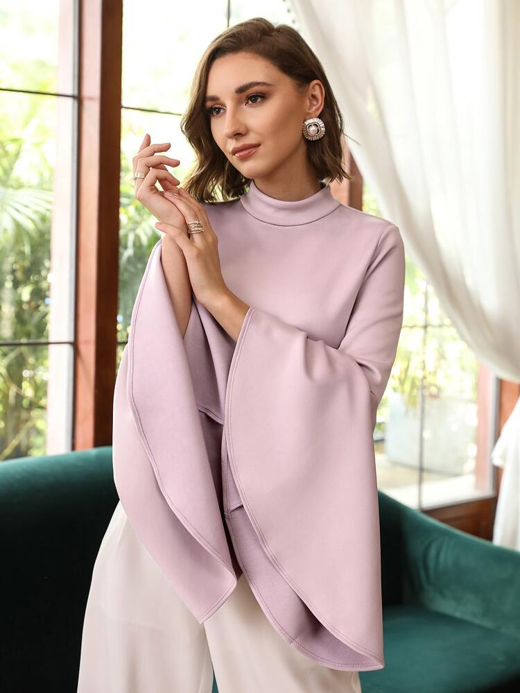 Seusyu 莫代爾鐘形袖連身背心 - 紫丁香色 - 查看 9