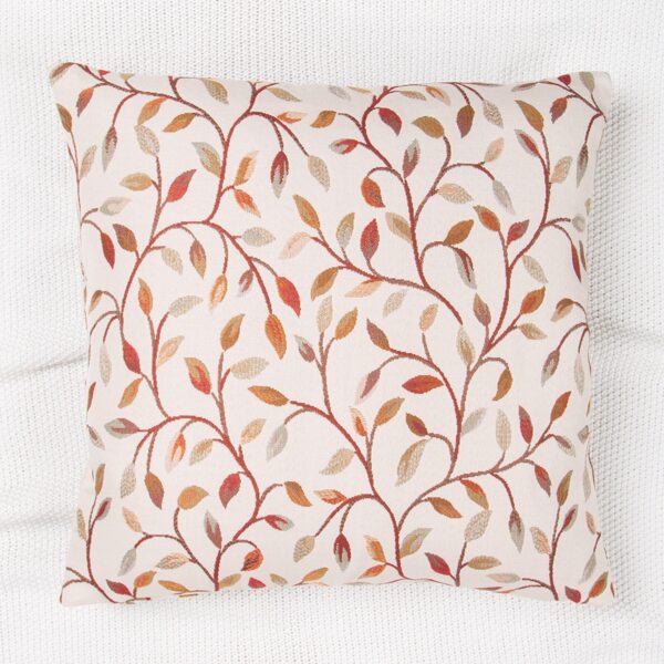 

Jacquard Leaf Cushion Cover Without Filler, Multicolor