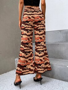 SHEIN Unity Allover Print Wide Leg Pants - Multicolor - View 2