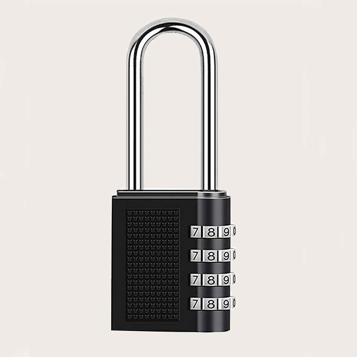 Long lock. Замок длинная скоба. Замок с длинным ушком. Корич. Heavy duty lock.