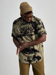 Manfinity LEGND Men Plus Tie Dye Tee - Multicolor - View 1