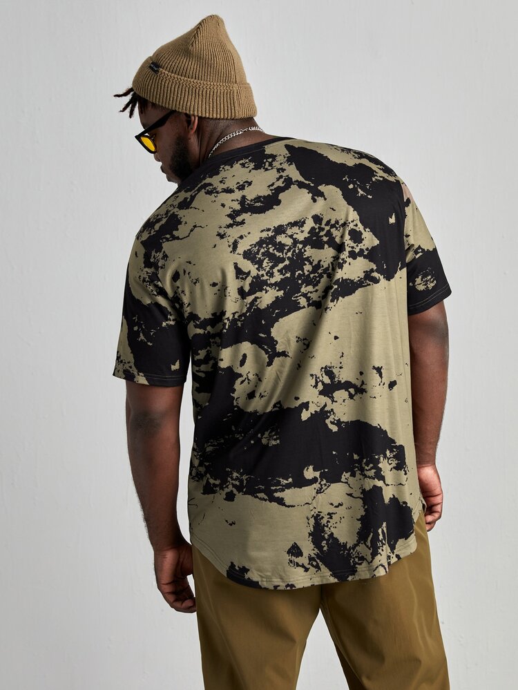 Manfinity LEGND Hombres Camiseta de tie dye - Multicolor - Añade 2