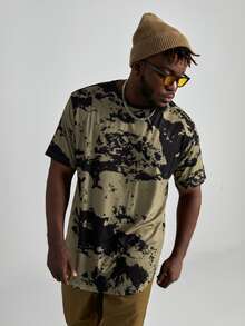 Manfinity LEGND Men Plus Tie Dye Tee - Multicolor - View 3