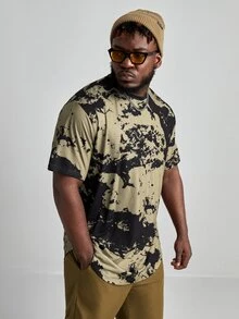 Manfinity LEGND Men Plus Tie Dye Tee - Multicolor - View 4