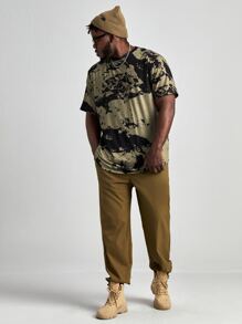 Manfinity LEGND Men Plus Tie Dye Tee - Multicolor - View 5