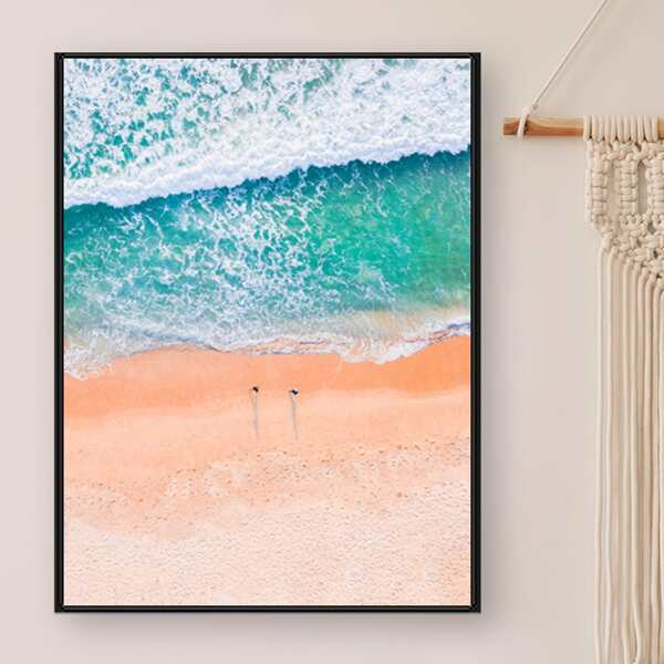 

Beach Print DIY Diamond Unframed Painting, Multicolor
