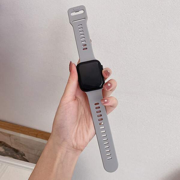 

Силиконовый ремешок для часов iWatch, Серый