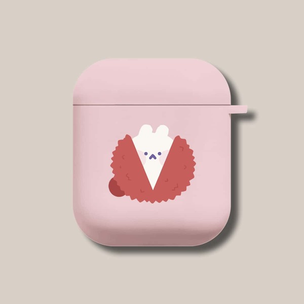 

Cartoon Graphic Case For AirPods, Pink