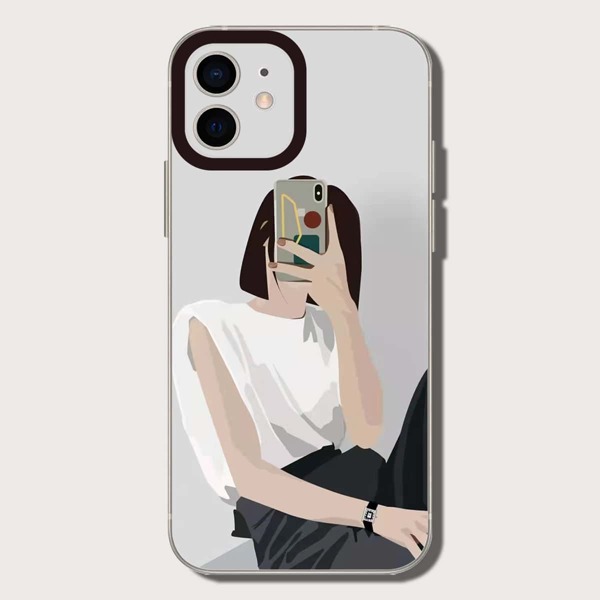 

Girl Painted Phone Case, Multicolor