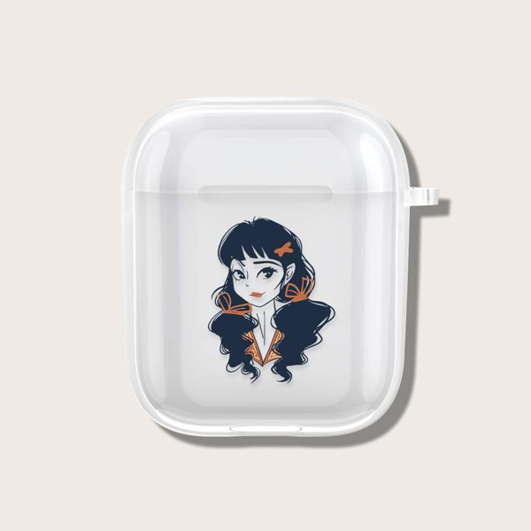 

Чехол для Airpods с принтом фигуры, Прозрачный