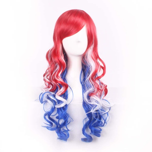 

Long Curly Synthetic Wig, Multicolor