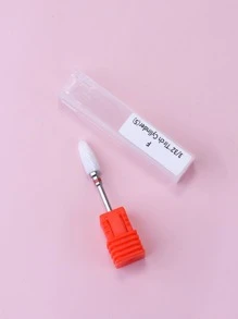 Ceramic Nail Drill Bits Red Base Flame Shape Drill Bit For Drill Machine - Red - View 4