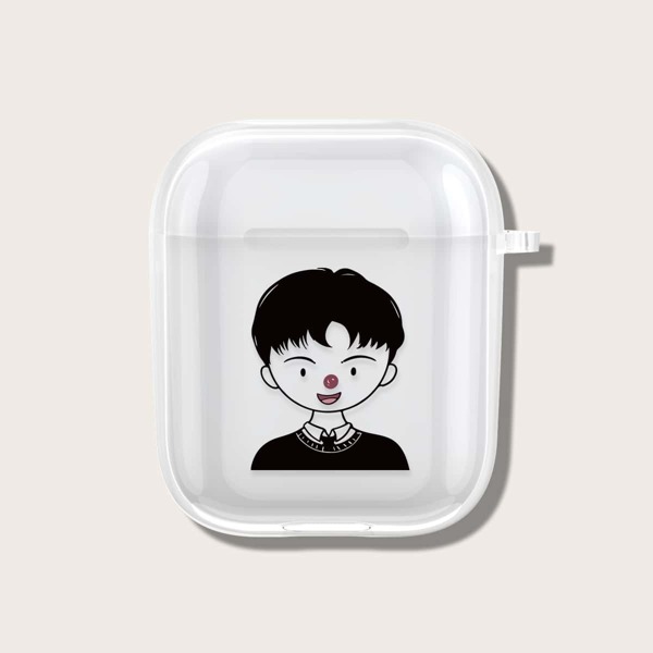 

Чехол для Airpods с принтом фигуры, Прозрачный