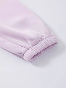 SHEIN Unity 2入組素色彈性腰帶保暖衛褲 - 彩色 - 查看 4