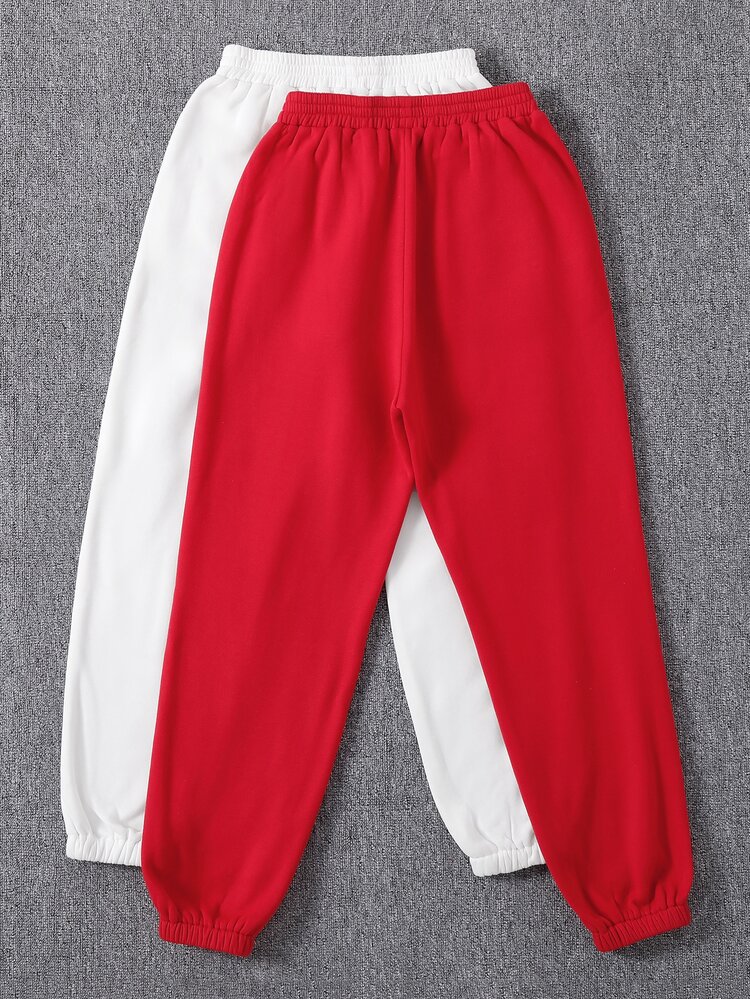 SHEIN Unity 2 piezas Pantalones deportivos unicolor de cintura elástica térmico - Multicolor - Añade 2