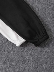 SHEIN Unity 2 piezas Pantalones deportivos unicolor de cintura elástica térmico - Multicolor - Ver 3