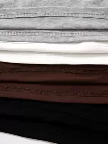 Chiquease Áo thun nữ màu trơn Giải trí - Nhiều màu - Xem 3