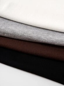 Chiquease Áo thun nữ màu trơn Giải trí - Nhiều màu - Xem 4