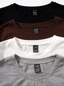 Chiquease Áo thun nữ màu trơn Giải trí - Nhiều màu - Xem 5