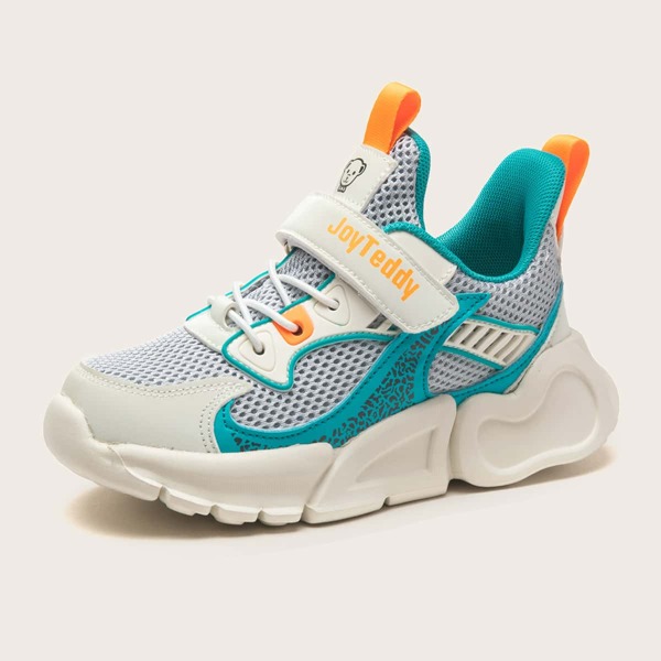 

Boys Two Tone Breathable Running Shoes, Multicolor