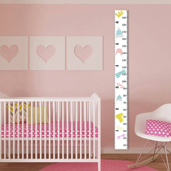 

1pc Height Measurement Hanging Painting, Multicolor