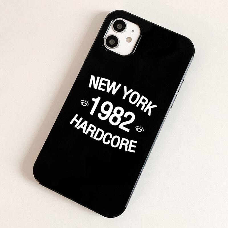 

Letter Graphic Phone Case, Black and white