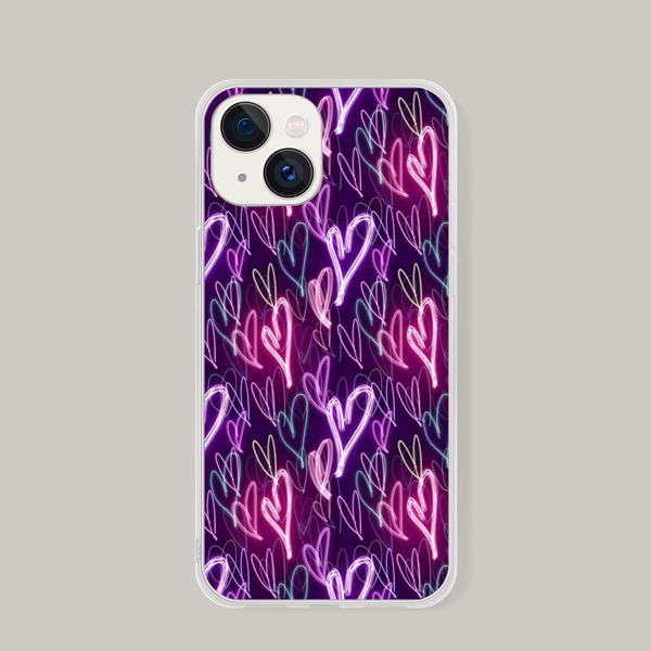 

Heart Pattern Phone Case, Multicolor