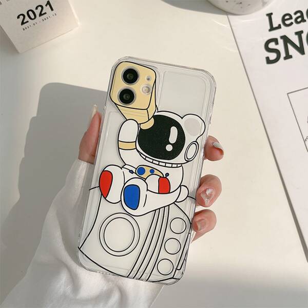 

Cartoon Astronaut Phone Case, Multicolor