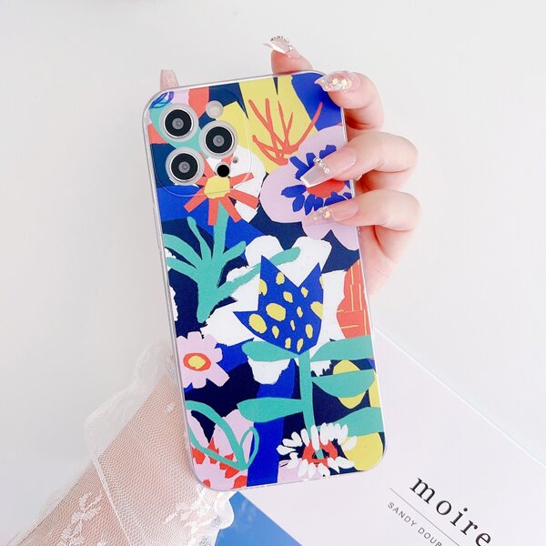 

Flower Painted Phone Case, Multicolor