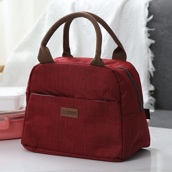 

1pc Portable Lunch Bag, Red