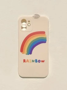 Rainbow Painted Phone Case - Multicolor - View 5