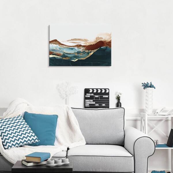 

Mountain Print Unframed Painting, Multicolor