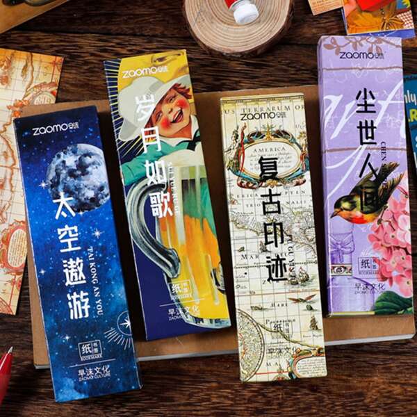 

30pcs Mixed Pattern Random Bookmark, Multicolor