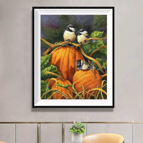 

Pumpkin Print DIY Diamond Unframed Painting, Multicolor