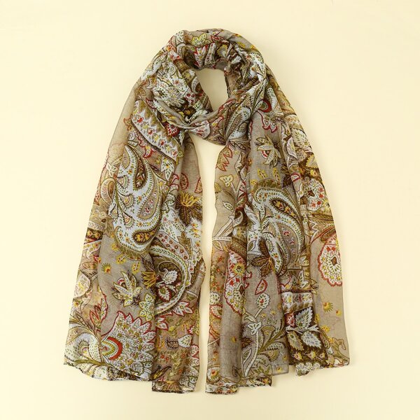 

Paisley Pattern Scarf, Multicolor