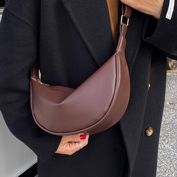 

Minimalist Novelty Bag, Coffee brown