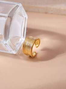 Anillo abierto minimalista - Amarillo Oro - Ver 1