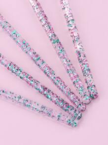 美甲刷套裝，美甲繪圖筆，5PS 閃光手柄美甲筆刷，指甲設計刷，繪畫美甲工具，適合家庭使用和專業美甲沙龍