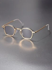 男士金屬框太陽眼鏡 - 淺灰色 - 查看 1