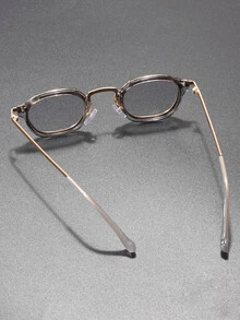 男士金屬框太陽眼鏡 - 淺灰色 - 查看 2