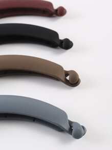 4 piezas de Pinzas de pelo simples para uso diario para peinados casuales de niñas, accesorios para el cabello, pasadores de pelo, pinzas de pelo, garras de pelo, artículos escolares - Multicolor - Ver 3