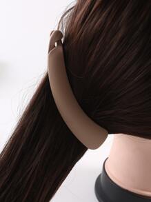 4pcs Minimalist Solid Hair Clip - Multicolor - View 4