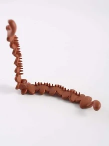 4 件套哑光花卉图案发夹、发饰 - 彩色 - 查看 3