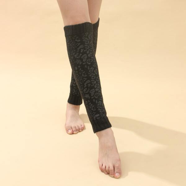 

Leopard Pattern Leg Warmer, Multicolor