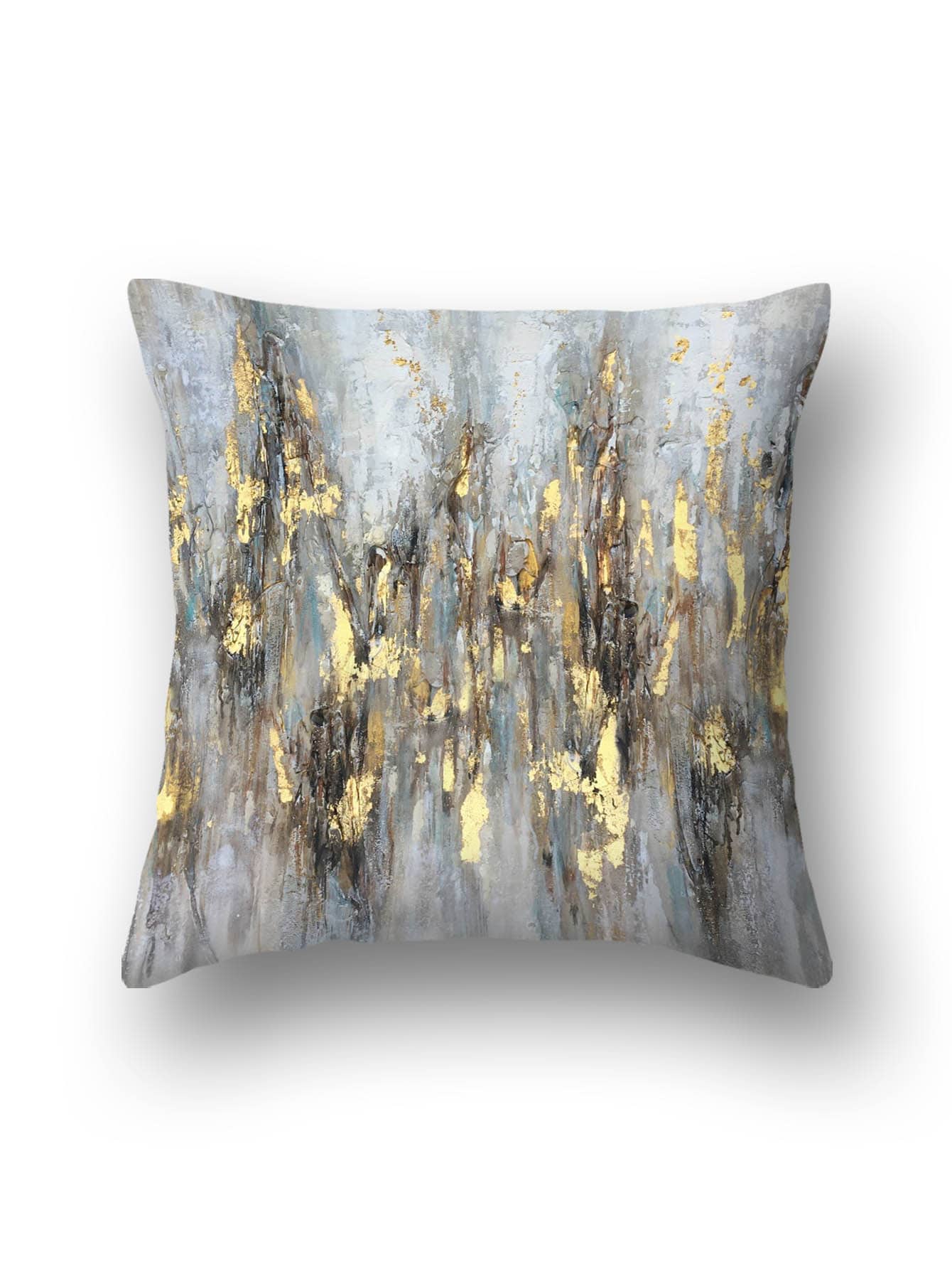 Metallic Pattern Cushion Cover Without Filler - Multicolor - View 1
