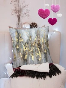 Metallic Pattern Cushion Cover Without Filler - Multicolor - View 5