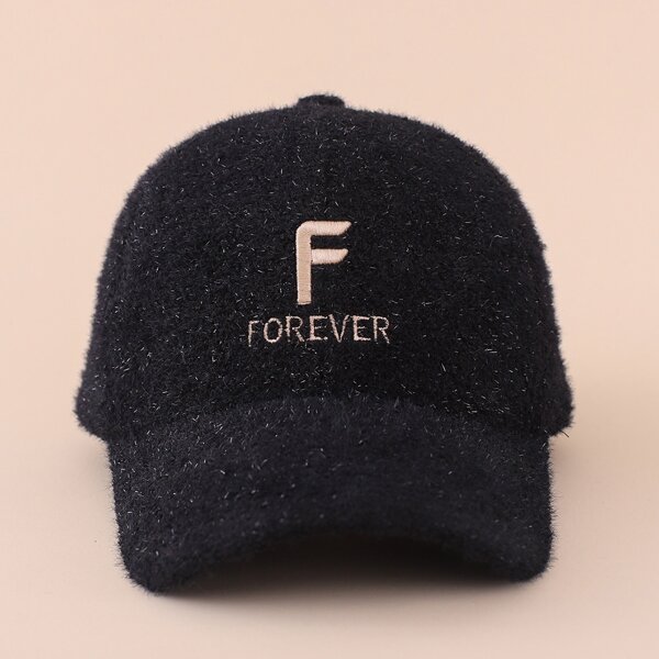 

Letter Graphic Baseball Cap, Black